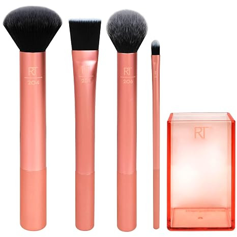 Real Techniques Flawless Base Brush Set With Ultra Plush Custom Cut Synthetic Bristles and Extend... | Amazon (US)
