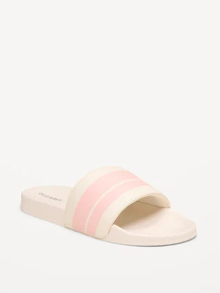 Faux-Leather Pool Slide Sandals for Girls | Old Navy (US)
