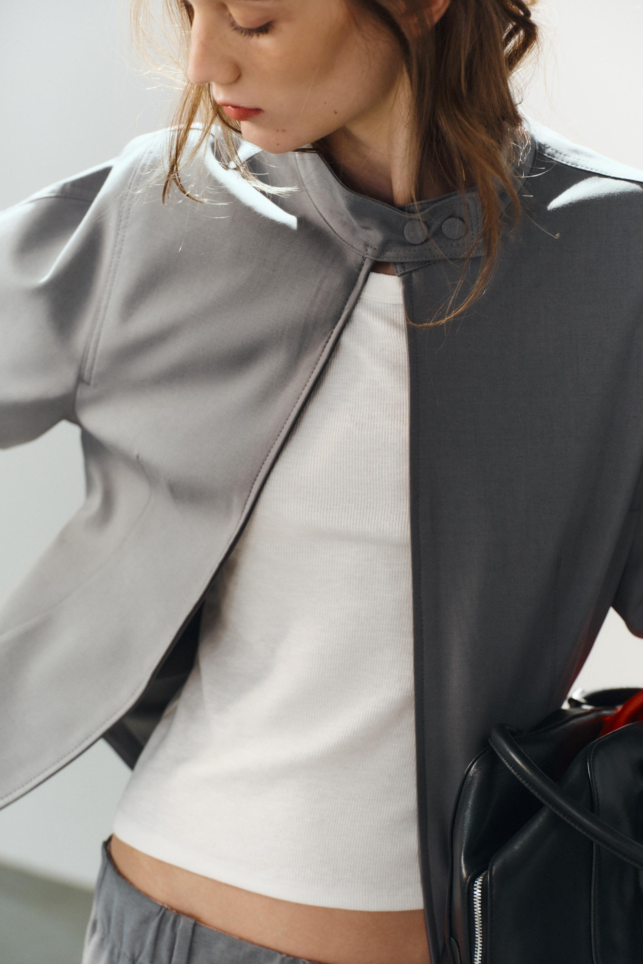 JACKET WITH VOLUMINOUS SLEEVES | Zara UK