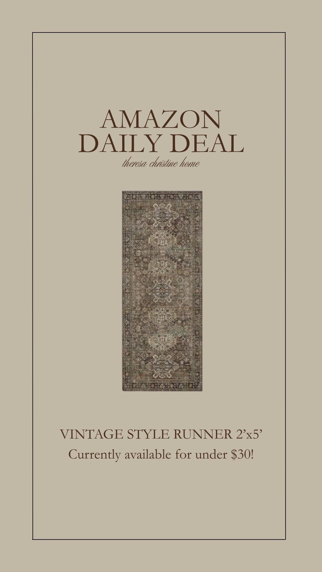 Gorgeous vintage runner on Amazon at an amazing price!

#LTKSeasonal #LTKHome #LTKFindsUnder50