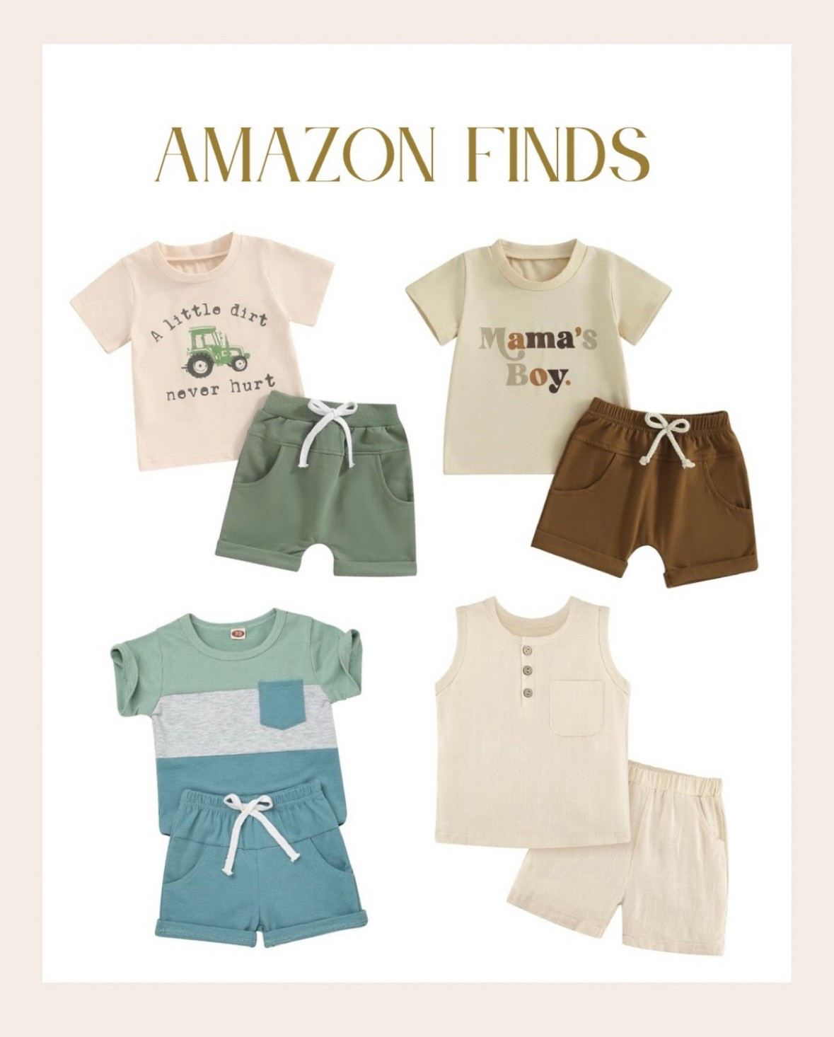 boy outfits 🤍

toddler outfits, boy outfits, baby outfits, summer outfit, spring outfit, toddler boy clothes, boy travel clothes 

#LTKHome #LTKBaby #LTKKids

#LTKKids #LTKBaby #LTKSeasonal