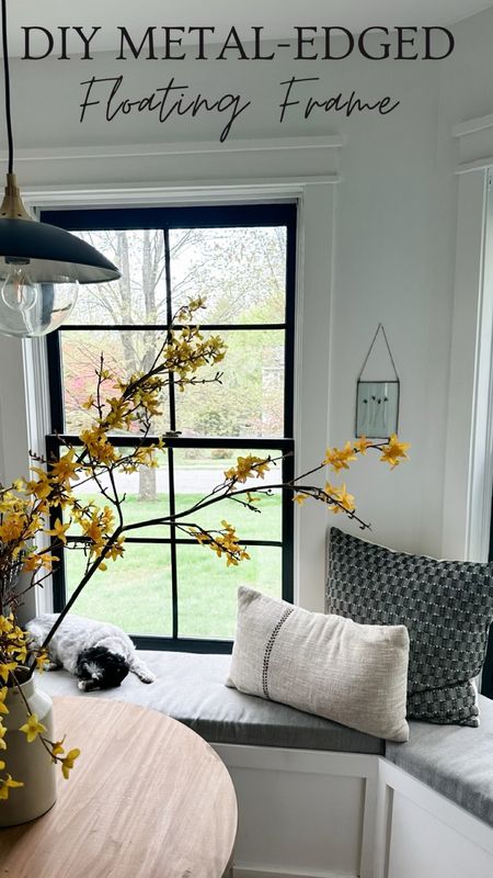 I linked everything seen in my kitchen nook + floating frame DIY (🐶Lola not included 🐾)

🏷️ kitchen nook , breakfast nook , kitchenette , throw pillows , forsythia , yellow faux flowers , pendant light , neutral home decor , floating frame 🖼️ 

#LTKGiftGuide #LTKHome