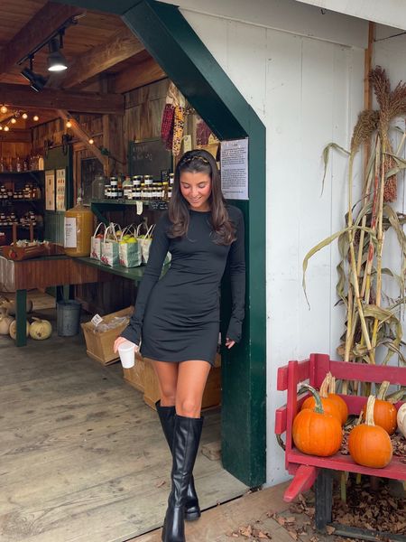 fall dress & boots! check the actual vagabond website bc the boots might be on sale there :) 
dress | small & use code VIV15

#LTKHoliday #LTKfindsunder100 #LTKSeasonal