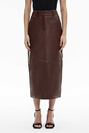 Leather Tailored Skirt | Witchery (AU)