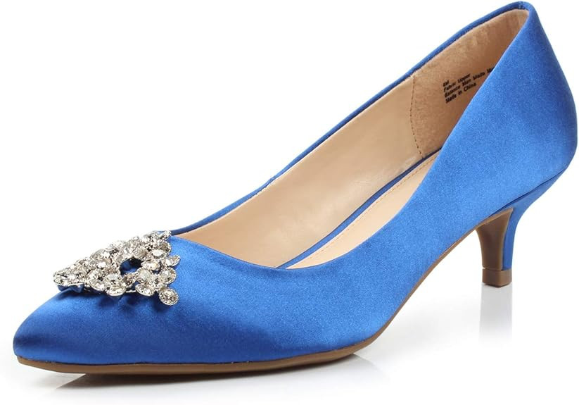 FOOTSELF Brink Women's Elegant Comfortable Kitten Heel Dress Pump Pointed Toe Wedding Party Shoe | Amazon (US)