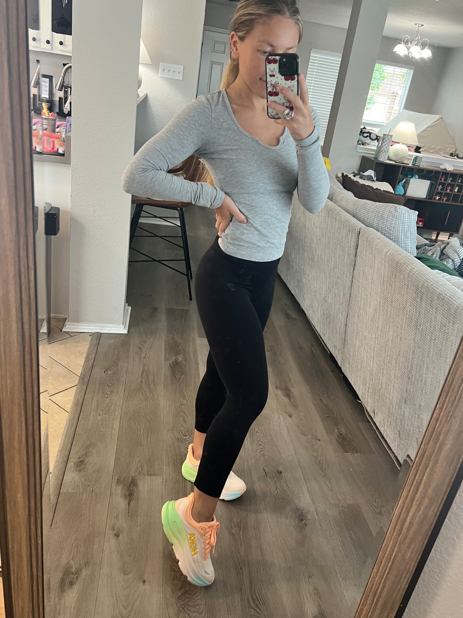 Comfy, casual, and mom-life approved.
This is my go-to “get things done but still feel cute” outfit ✨
☁️ Soft Amazon long sleeve
🏷️ Target sports bra that’s actually supportive
🖤 Gymshark leggings that stay put
👟 Hoka shoes that make every step feel lighter (even with a toddler on my hip 😅)
Everything linked for you, because we don’t gatekeep comfort around here 💁‍♀️

#LTKootd #MomStyle #EverydayOutfit #LTKUnder50 #LTKActivewear #RunningErrandsFit #HokaShoes #TargetStyle #AmazonFinds #Gymshark

#LTKStyleTip #LTKActive
