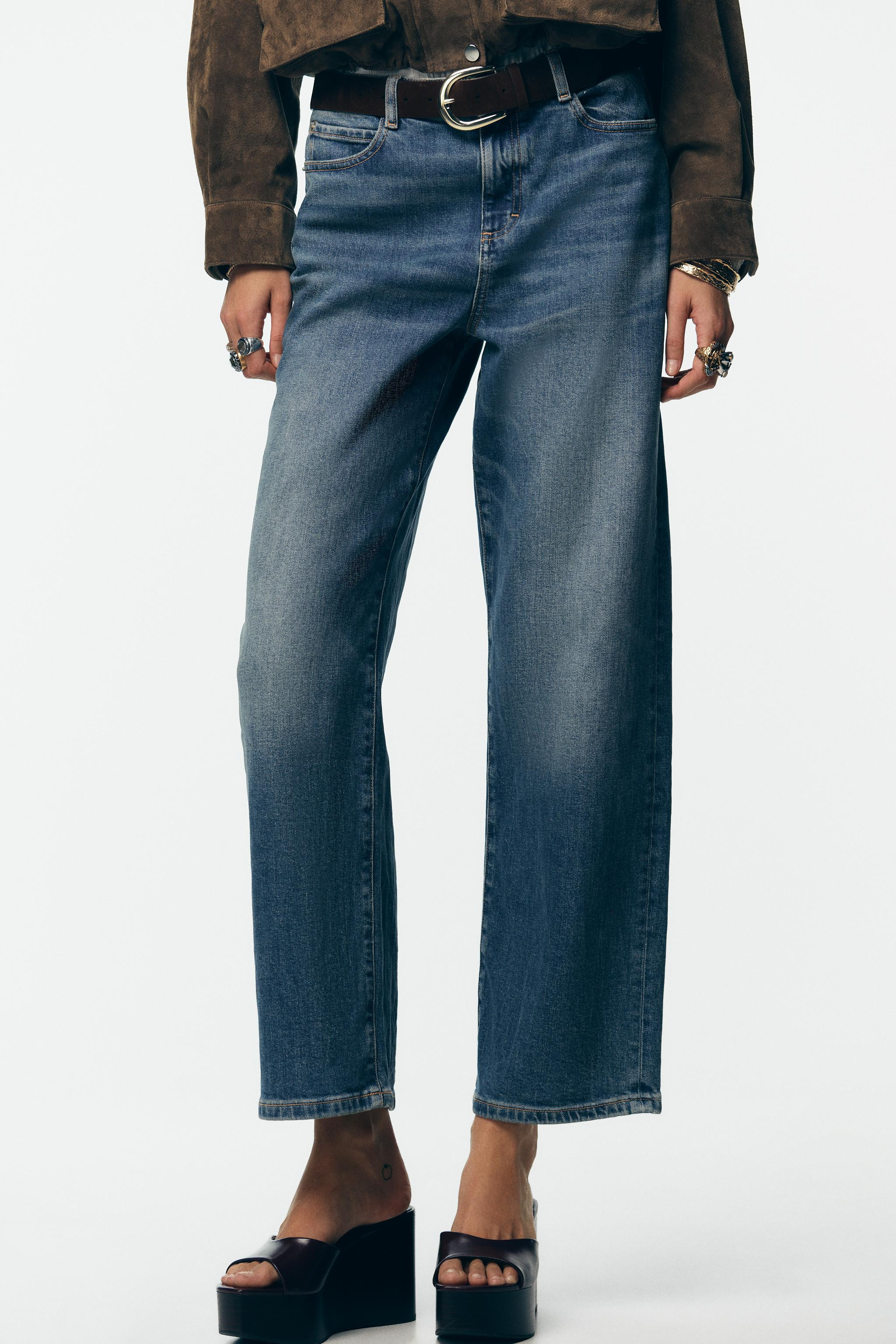 Z1975 MID-RISE STRAIGHT LOOSE JEANS | Zara US
