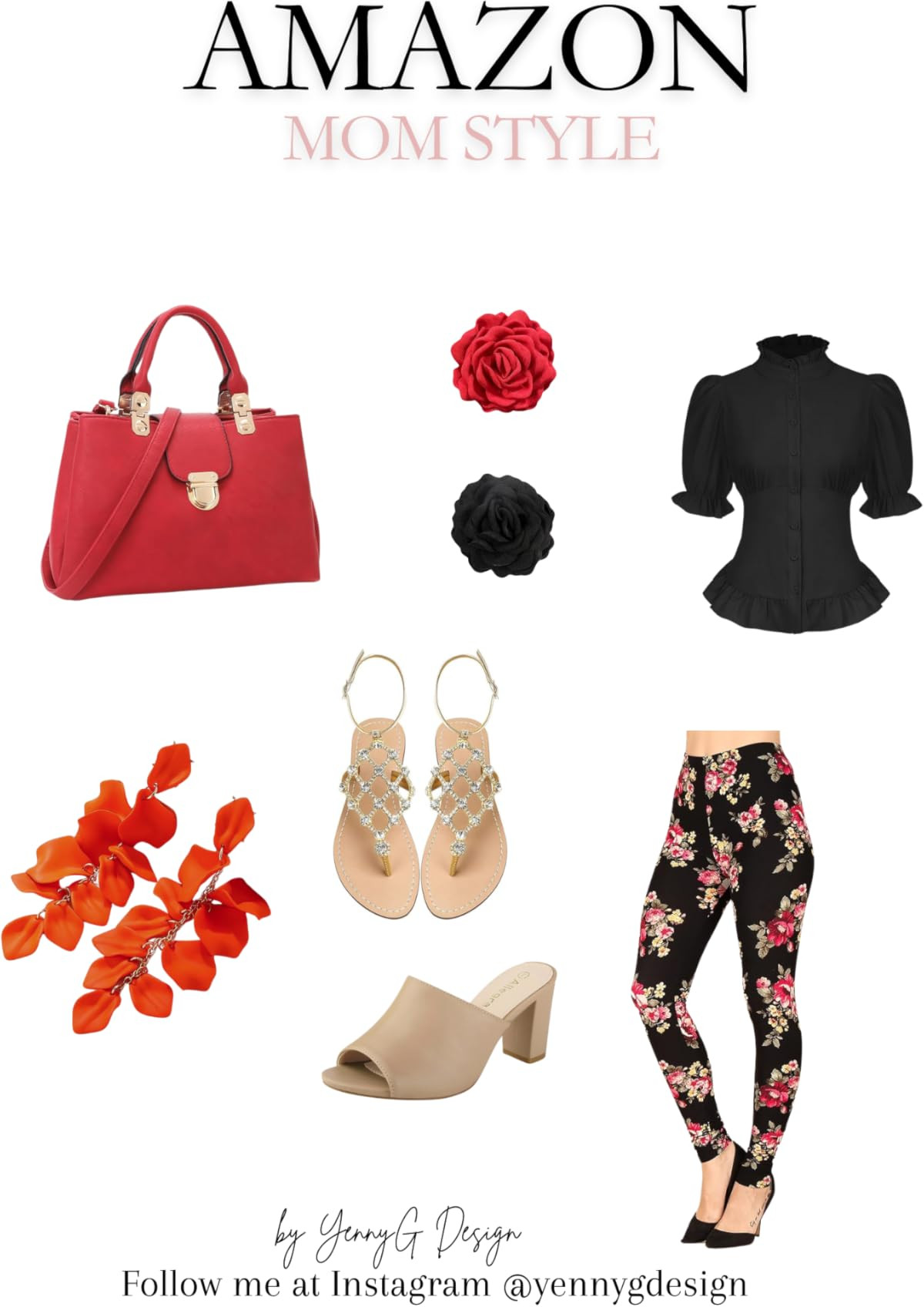 Classic black, floral details, and a pop of red to elevate the look.
Effortless, feminine, and perfect for busy moms who still love to feel put together 💃
All pieces are easy to style and comfortable for real life.
 

 #LTKPetite #LTKFindsUnder100 #LTKBeauty