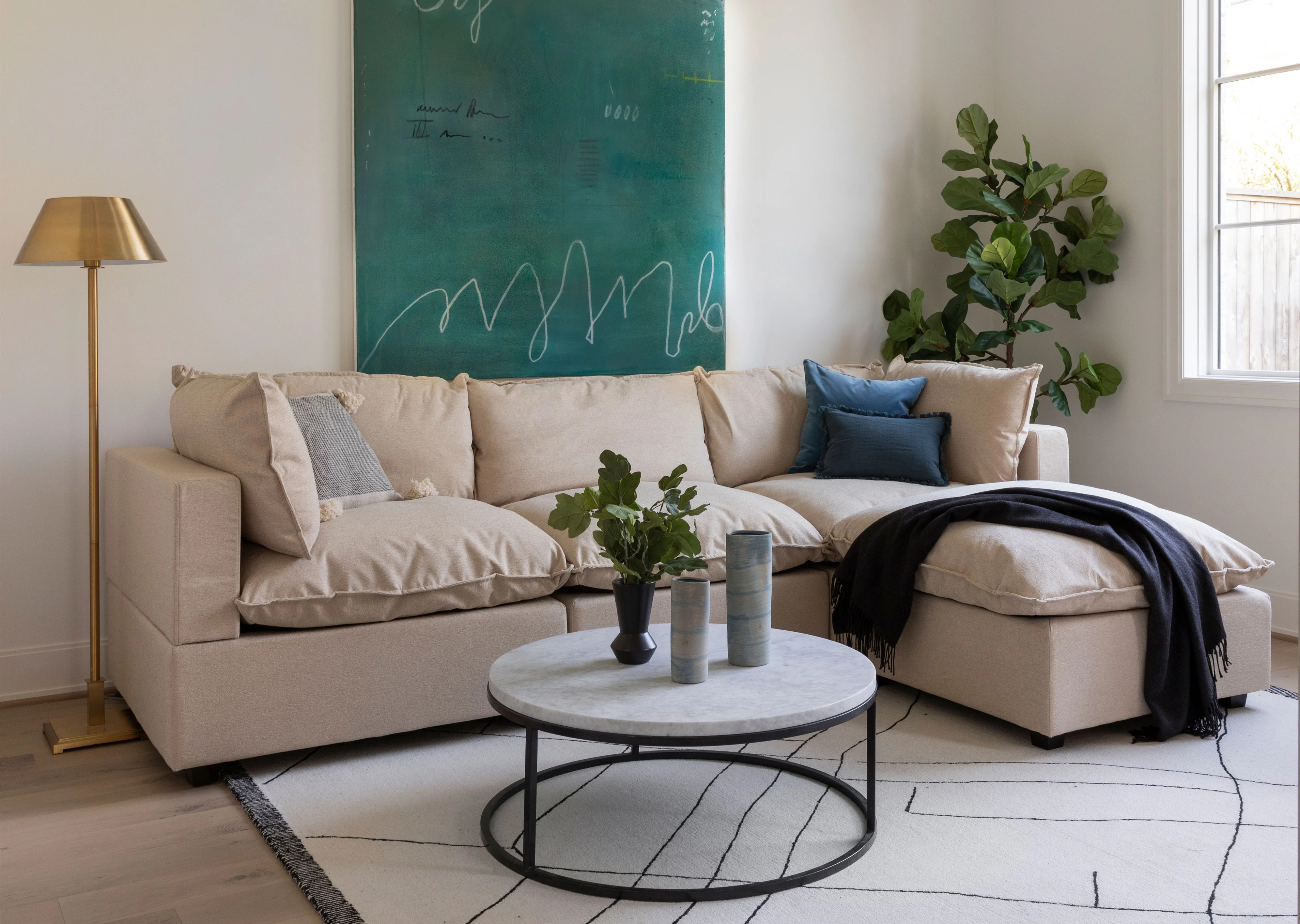 Kova Sofa + Ottoman | Albany Park