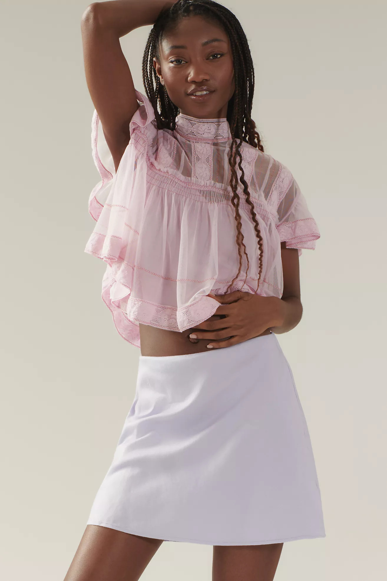 The Tilda Mini Slip Skirt: Linen Edition | Anthropologie (US)