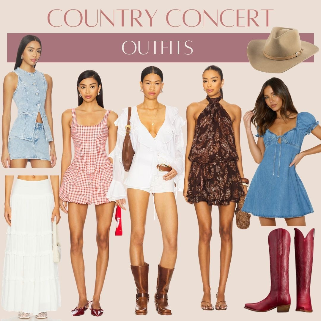 Country concert outfits! #countryconcert #dress #denim #concertoutfit #festival #western #springdress 

#LTKSeasonal #LTKootd #LTKFestival