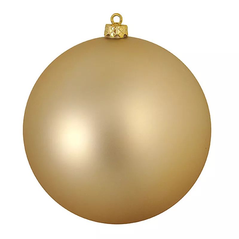 Matte Champagne Finish Shatterproof Ball Christmas Ornament, Natural | Kohl's