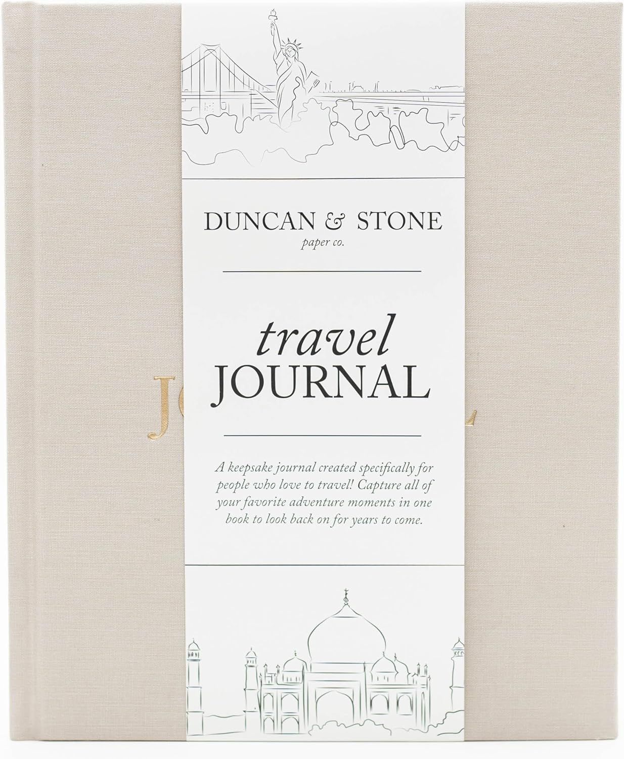 Travel Journals for Women, Men (Sand, 110 Pages) by Duncan & Stone – World Trip Adventure Book ... | Amazon (US)