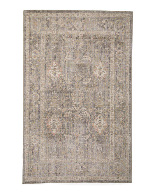Made In Egypt 5x8 Rosemarie Floral Border Area Rug | TJ Maxx