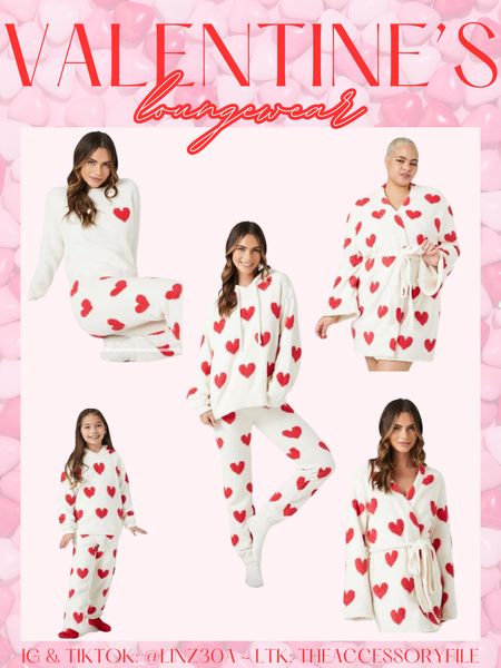 Valentine’s Day loungewear, pullover, hoodie, pajama pants, robe, plus size robe, Valentine’s Day outfits, winter fashion, pajama sets 

#LTKSeasonal #LTKstyletip #LTKfindsunder50