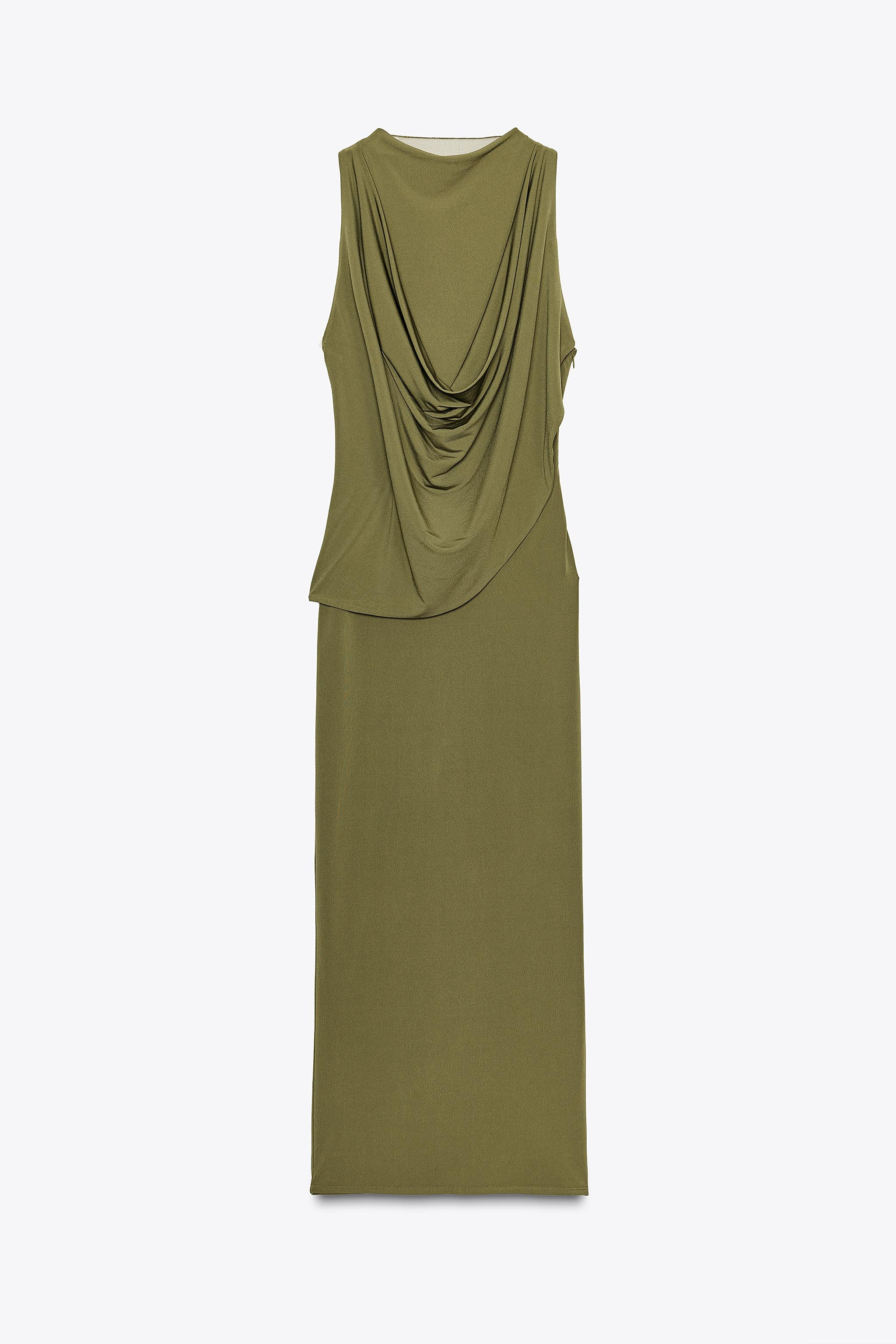DRAPED COMBINATION DRESS | Zara US