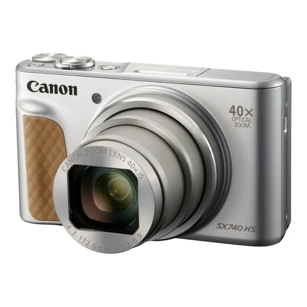 Canon PowerShot SX740 Digital Camera w/40x Optical Zoom & 3 Inch Tilt LCD - 4K VIdeo, Wi-Fi, NFC,... | Walmart (US)