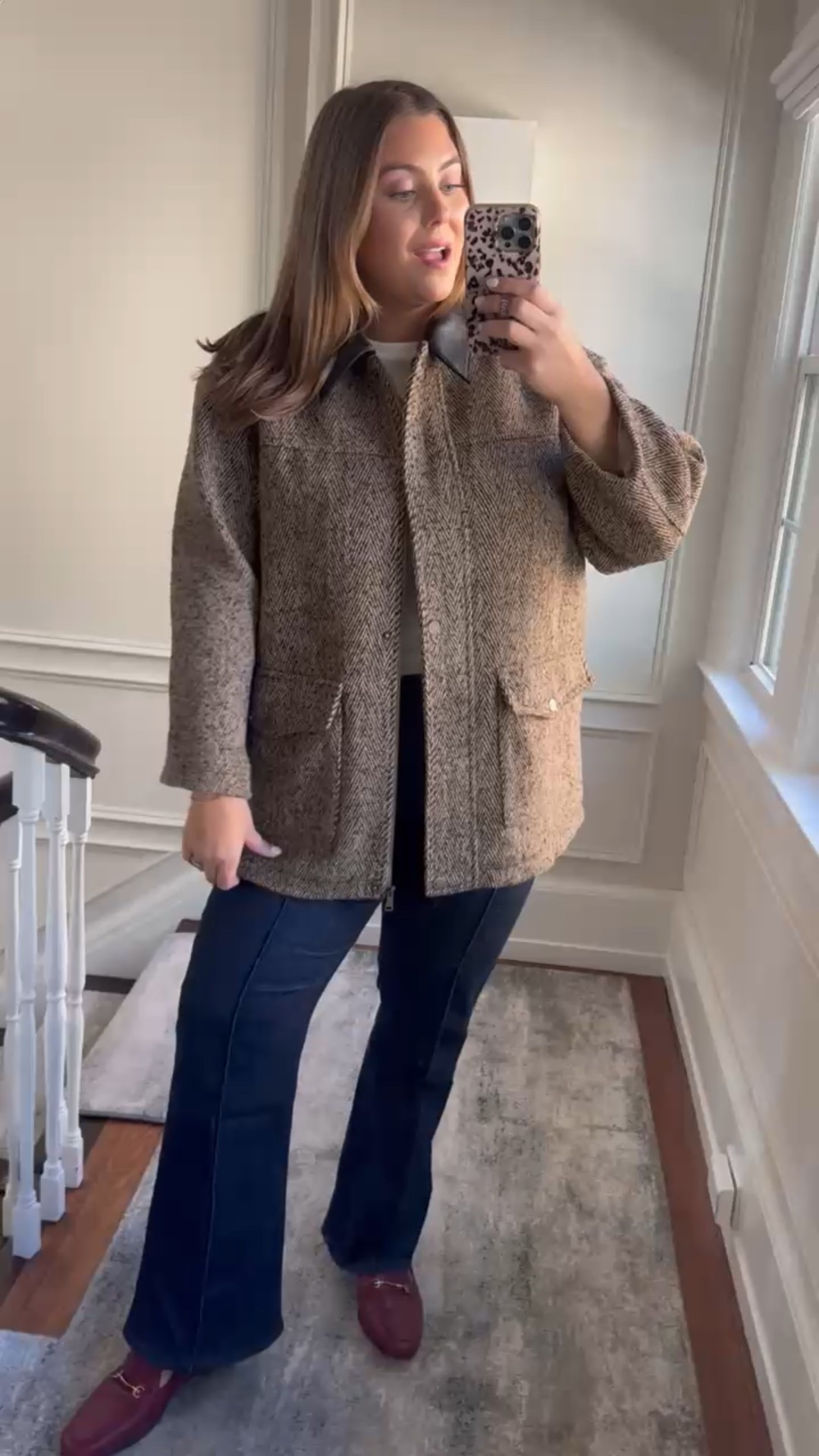 Wearing size XXL in jacket - 1X in jeans. Use CARALYNM at Spanx. 

#LTKStyleTip #LTKSeasonal #LTKPlusSize