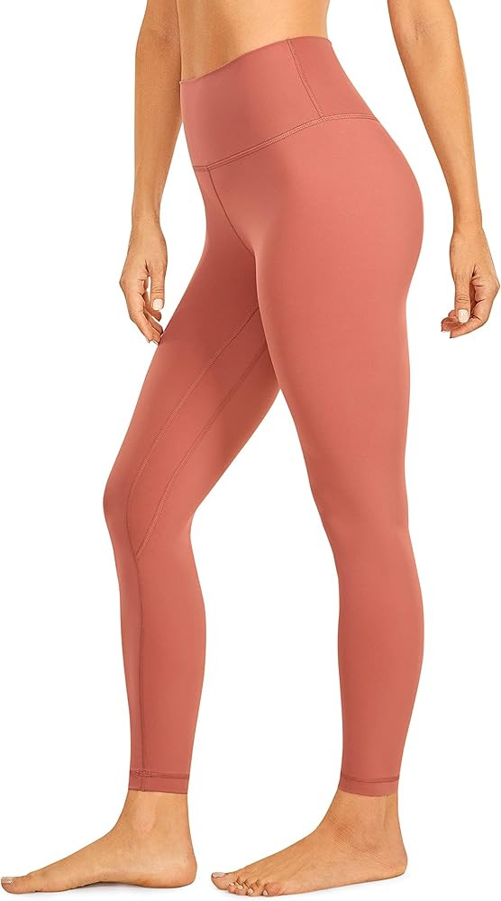 CRZ YOGA Women's Naked Feeling Yoga Pants 25 Inches - 7/8 High Waisted Workout Leggings | Amazon (US)