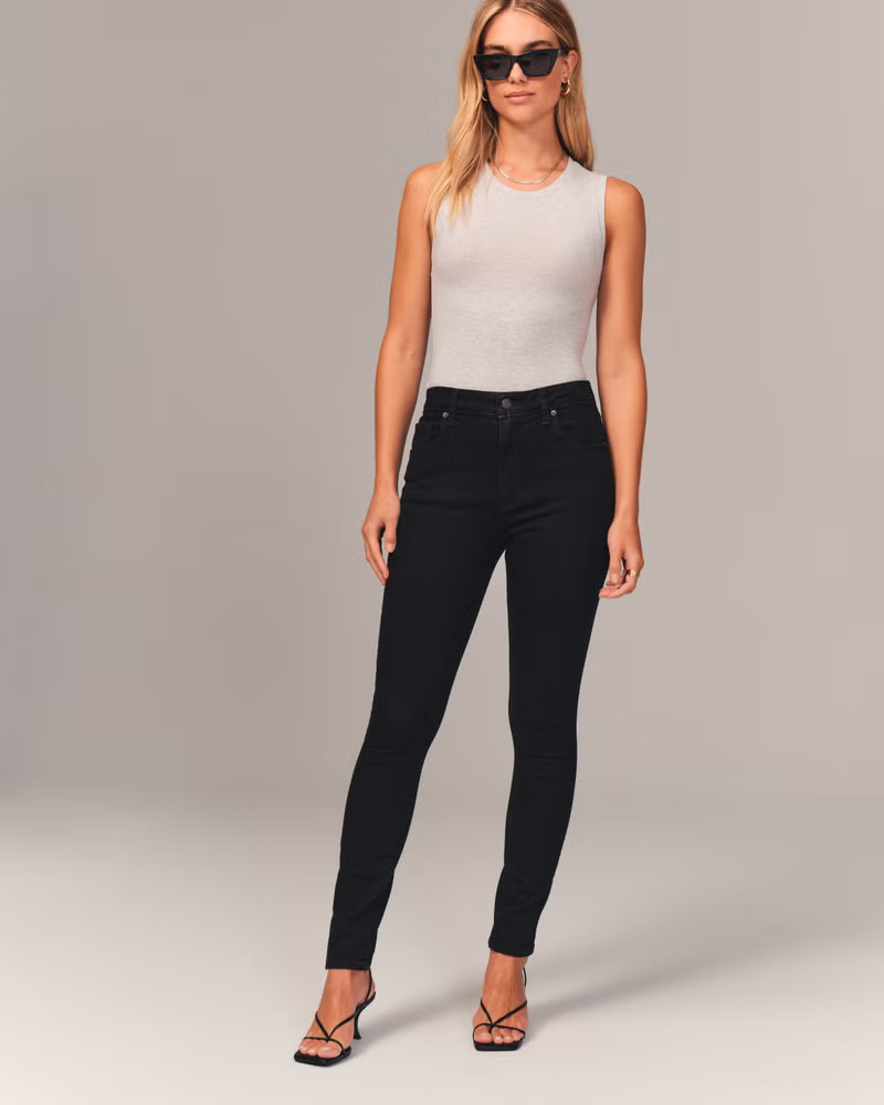 High Rise Super Skinny Ankle Jean | Abercrombie & Fitch (US)
