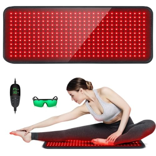Red Light Therapy for Body, 31.5" x 11.8" Large Red Light Therapy Pad, 360 LEDs with 660nm Redlight & 850nm Infrared Light Therapy for Waist Back Shoulder Neck Pain Relief FSA Eligible | Amazon (US)