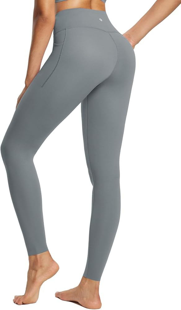 BALEAF Freeleaf Women's 7/8 Yoga Leggings with Pockets, High Waisted 27" Workout Lounge Leggings ... | Amazon (US)