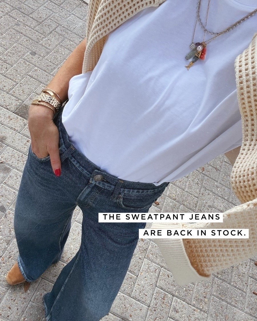 Back in stock and a must try! These feel like lounge pants but look like denim.

#LTKootd #LTKSeasonal