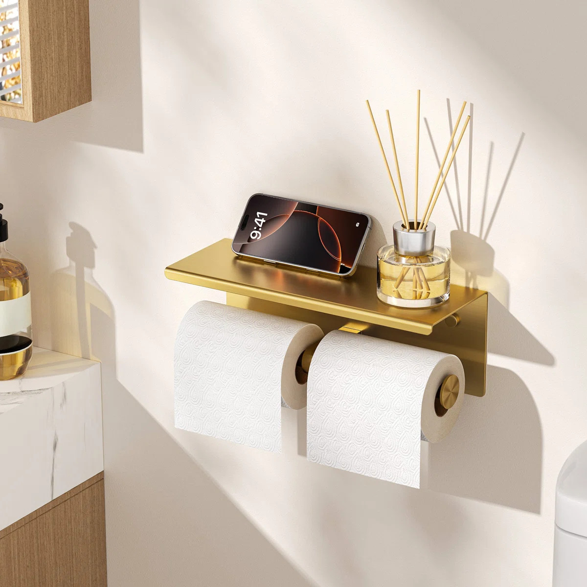 Wall Mounted Toilet Paper Holder WWA6124G | Wayfair North America