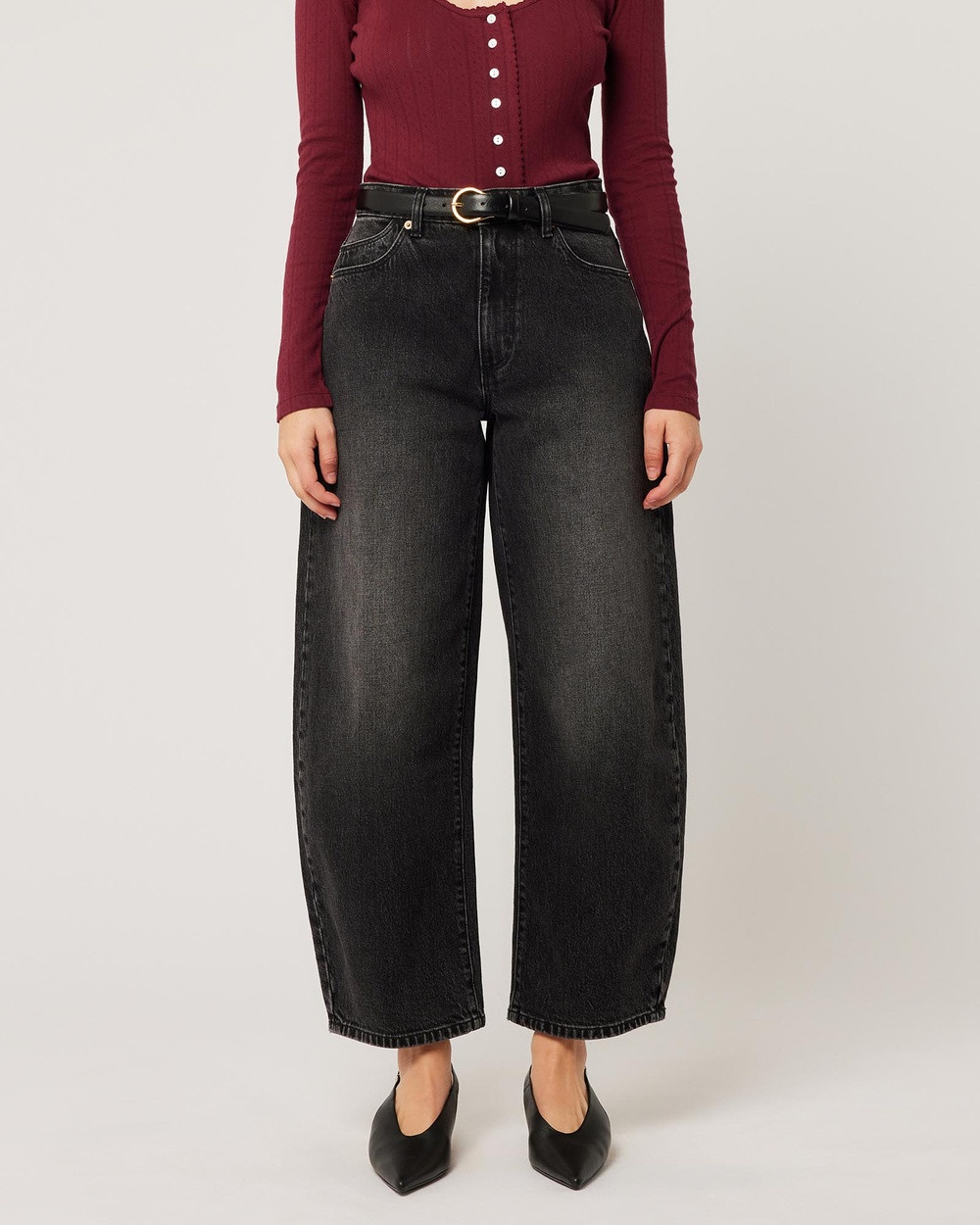 Rolla's - Gigi Barrel Jeans - Barrel Jeans (80S Black) Gigi Barrel Jeans | THE ICONIC (AU & NZ)