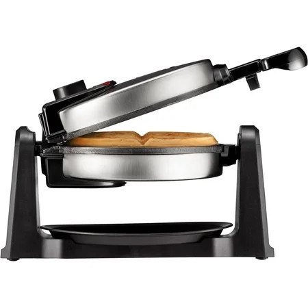 Chefman Flip Belgian Waffle Maker w/ Non Stick Plates, Adjustable Timer - Stainless Steel | Walmart (US)