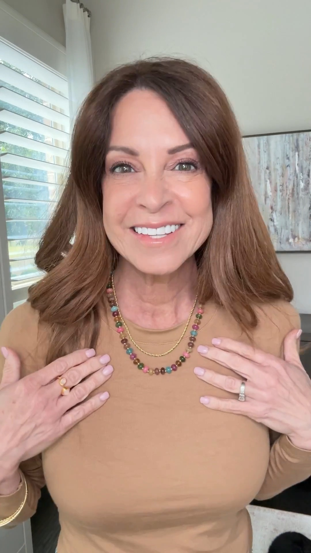 Fun jewelry to add the finishing touches to any outfit. Stone beaded necklaces, gold chain necklaces. Layering pieces. Gold bangle bracelets. Allie + Bess jewelry and accessories . Use my code for 20% off for all of November! Code is Stacie20

#LTKStyleTip #LTKOver40 #LTKFindsUnder100