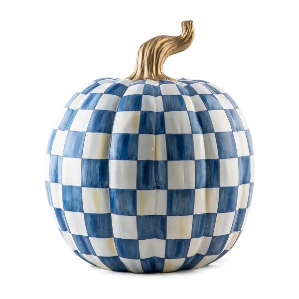 Check Large Pumpkin Decorative Accent | Wayfair North America