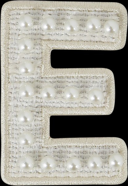 White Pearl Letter Patch | Stoney Clover Lane