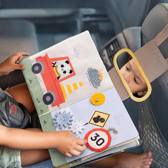 Taf Toys Car seat Toys Busy Book for Toddlers 1-3, Montessori Quiet Activity Books Travel Toy wit... | Amazon (US)