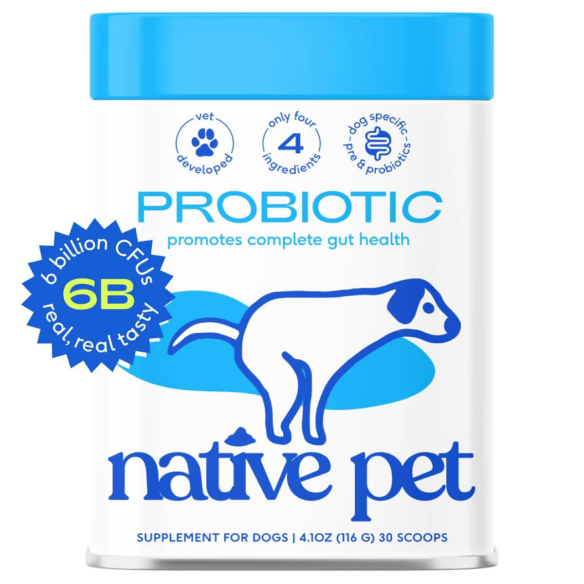 Native Pet Probiotic Supplement Powder with Bone Broth for Dogs - 4.1oz | Target