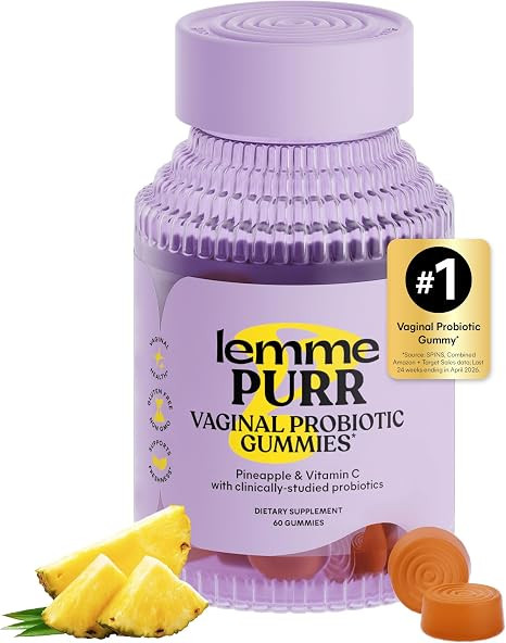 Lemme Purr Vaginal Probiotic Gummies for Women, 30-Day Supply | Amazon (US)