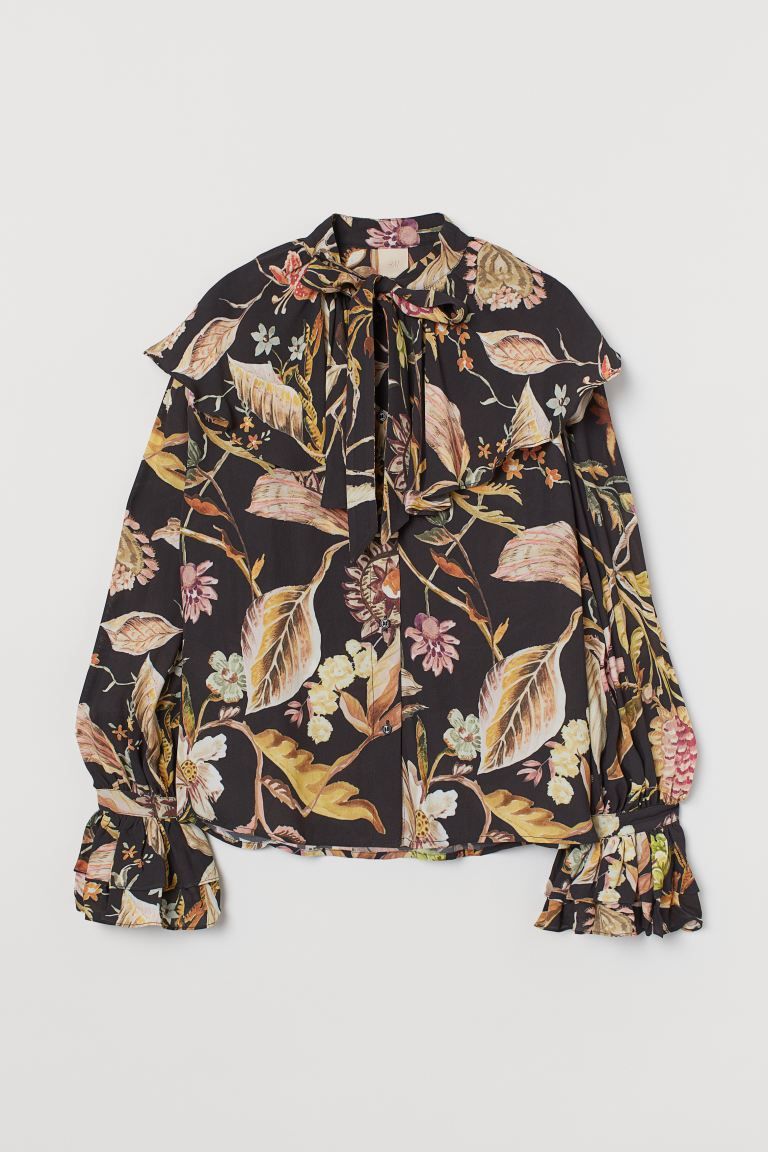 Flounce-collared Blouse | H&M (US + CA)
