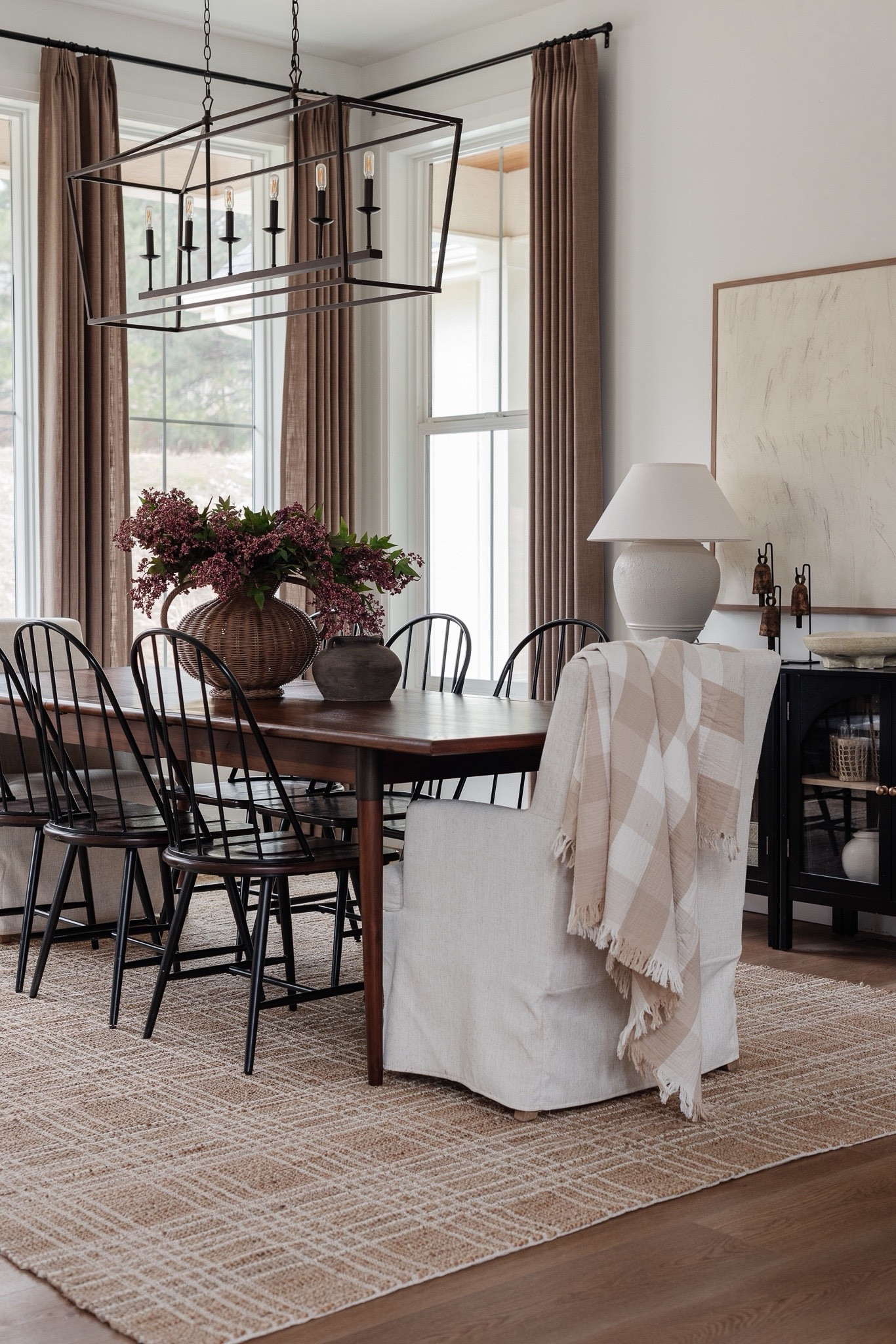 Shop our spring dining room! 

Rug, dining table, dining chairs, head chairs, lamp, curtains, wall art, vase, studio McGee, mcgee and co, jute, Loloi, target, chandelier, cabinet, bells 

#LTKfindsunder100 #LTKSeasonal #LTKhome