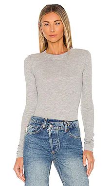 LA Made Long Sleeve Thermal Tee in Heather Grey from Revolve.com | Revolve Clothing (Global)