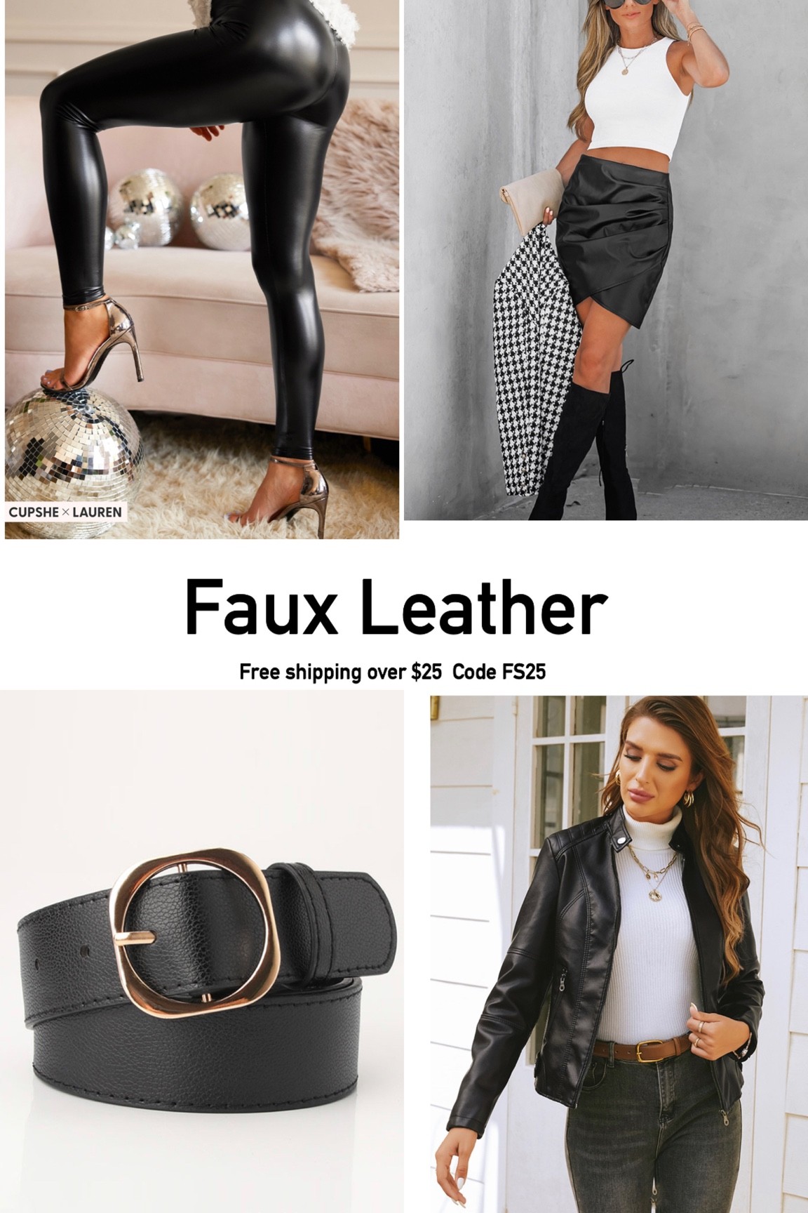 Faux leather fall finds $25 free ship 

#LTKstyletip #LTKsalealert #LTKunder50