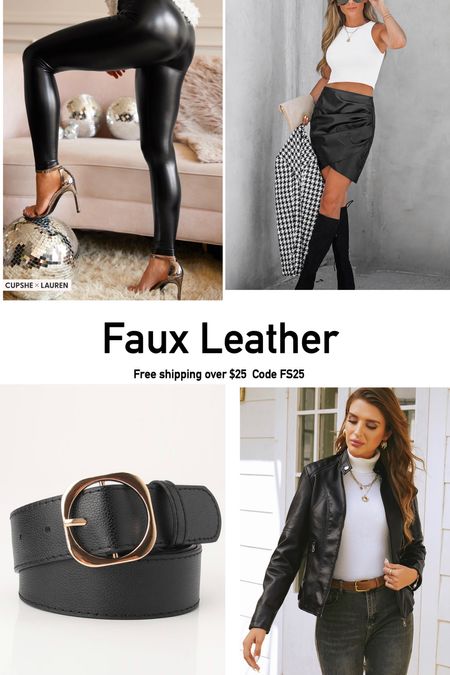 Faux leather fall finds $25 free ship 

#LTKstyletip #LTKsalealert #LTKunder50