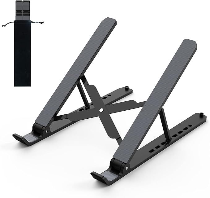 Laptop Stand for Desk, Adjustable Laptop Riser ABS+Silicone Foldable Portable Laptop Holder, Vent... | Amazon (CA)