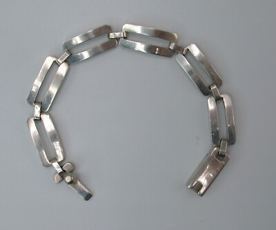 Alicia Taxco Mexico Sterling Silver .925 Link Bracelet Vtg MCM 22g TA-102 | eBay | eBay US