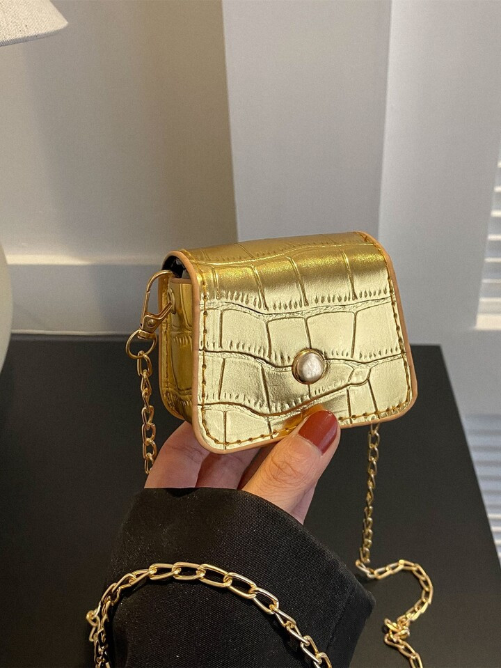 Solid Color Minimalist Design Versatile Small/Medium Crossbody Bag With Flap, New Fashion Women's... | SHEIN