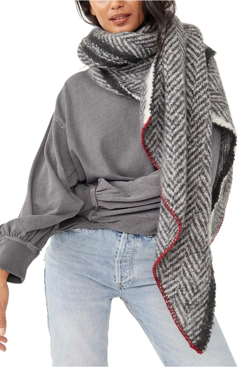 Free People Chevron Recycled Blend Blanket | Nordstrom | Nordstrom