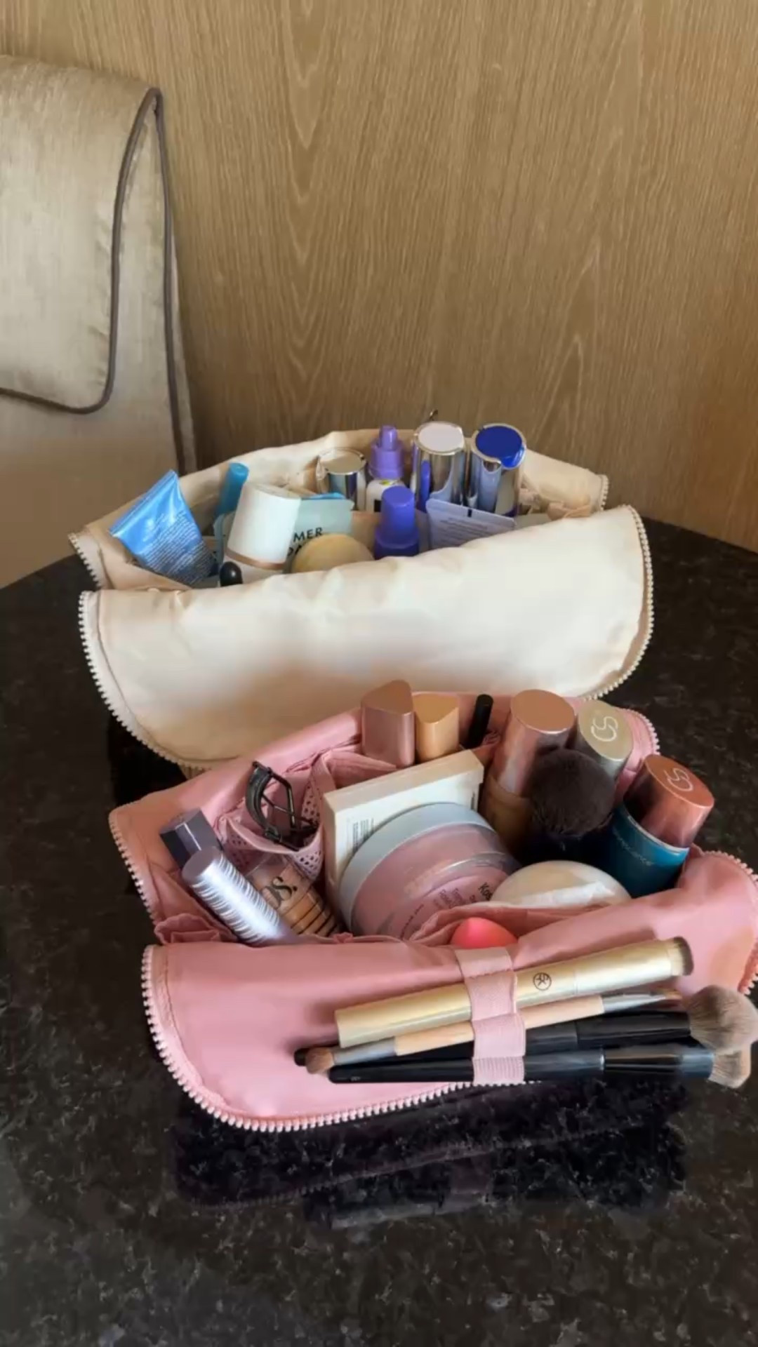 Everything has a spot!! My travel must haves! My travel essentials. I love these vertical toiletry bags. I have the medium for makeup and large for skincare! Parallel toiletry bags. 


#LTKBeauty #LTKselfcare #LTKTravel