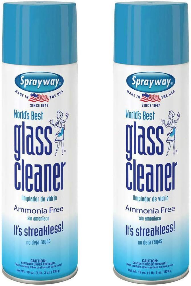 Sprayway, Glass Cleaner, 19 Oz Cans, Pack of 2 | Amazon (US)