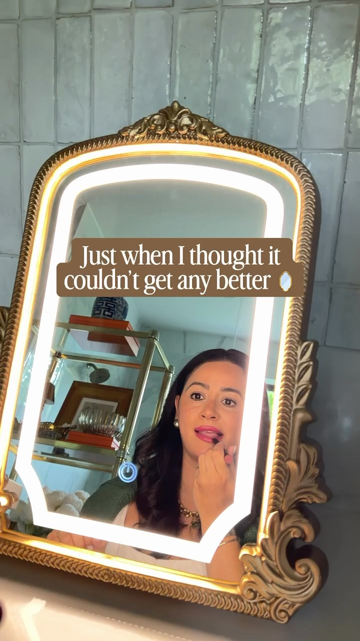 Beautiful vintage LED mirror for your vanity 

Follow me@miriamobrien on IG and TikTok 
#VanityMirror #Amazon #VintageMirror ￼

#LTKHome #LTKOver40 #LTKBeauty