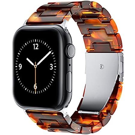 Light Apple Watch Band - Fashion Resin iWatch Band for Series 7 Starlight Compatible with Apple Watc | Amazon (US)