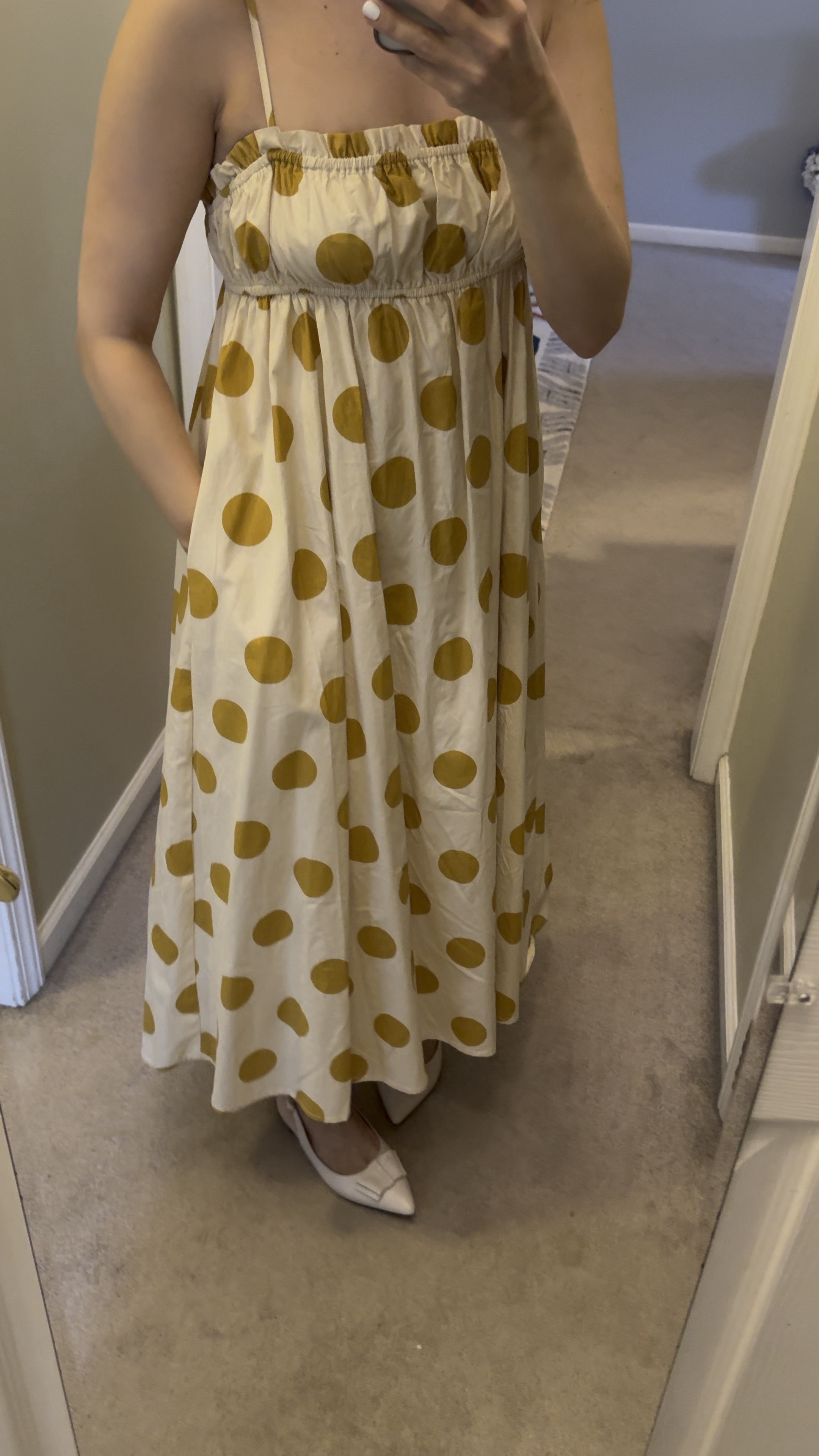 English Factory dress with sling back flats.  Spring dresses / spring style

#LTKSeasonal #LTKover40 #LTKVideo